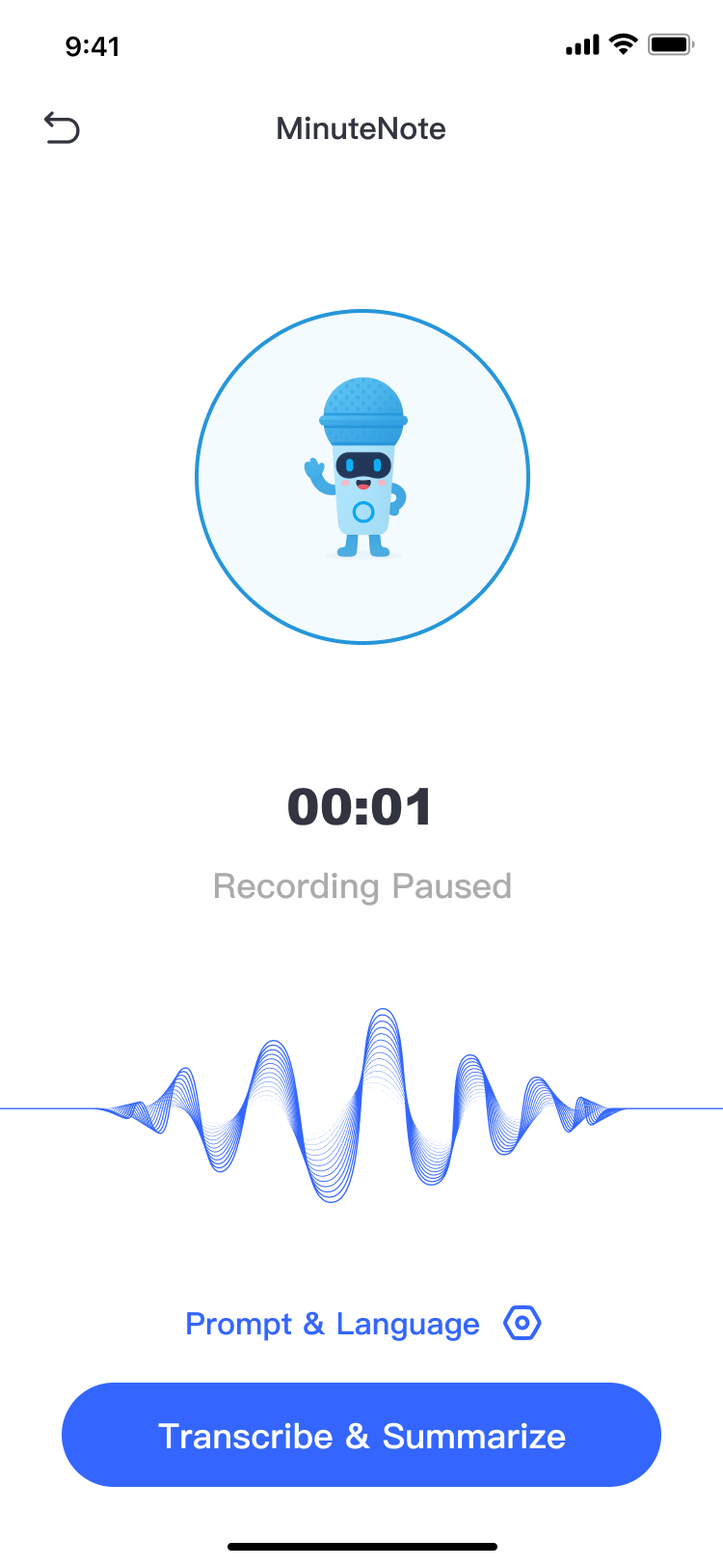AI Minute Note 应用截图